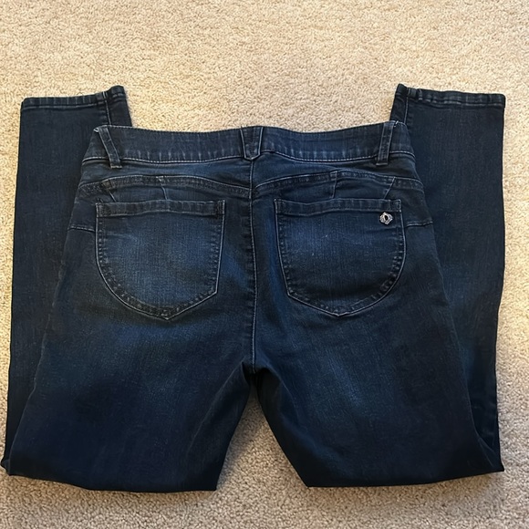 "Ab"solution® Ankle Skimmer Indigo Denim Skinny Jeans, size 10 - Picture 5 of 7